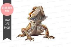 Majestic bearded dragon clipart png Product Image 1