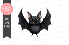 Playful bat clipart png Product Image 1