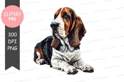 Basset hound clipart png Product Image 1