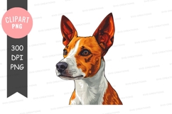 Portrait of a basenji dog Product Image 1