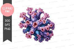 Colorful coral reef clipart png Product Image 1