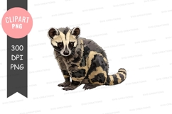 Asian palm civet clipart png Product Image 1