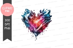 Abstract heart clipart png Product Image 1