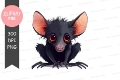 Cute aye-aye clipart png Product Image 1