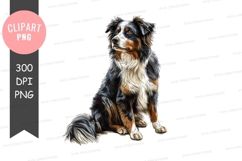 Portrait of a tri-colored dog Product Image 1