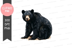 Black bear clipart png Product Image 1
