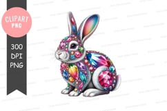 Colorful gemstone rabbit Product Image 1