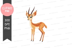 Cute baby deer clipart png Product Image 1