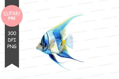 Blue and yellow tropical fish Product Image 1