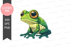 Cartoon frog clipart png Product Image 1