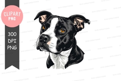 Black and white dog clipart png Product Image 1