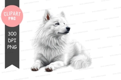 White dog clipart png Product Image 1