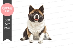 Akita dog clipart png Product Image 1