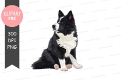 Black and white dog clipart png Product Image 1