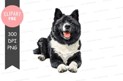 Happy akita dog clipart png Product Image 1