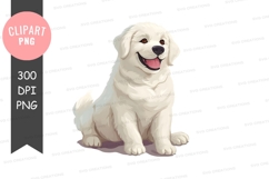 Happy puppy clipart png Product Image 1