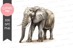 Majestic elephant clipart png Product Image 1