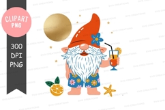 Cheerful gnome with lemonade Product Image 1