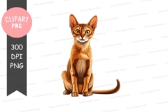 Orange tabby cat clipart png Product Image 1