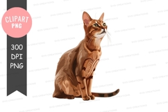 Brown cat clipart png Product Image 1