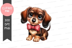 Adorable puppy with bowtie Product Image 1