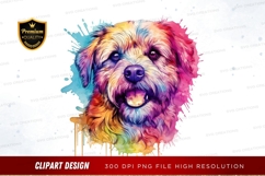 Colorful dog clipart png Product Image 1