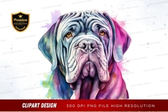 Colorful bulldog clipart png Product Image 1