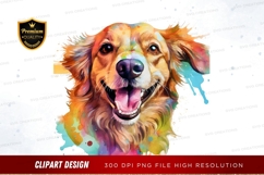 Happy golden retriever clipart png Product Image 1