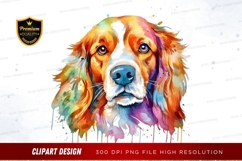 Colorful dog clipart png Product Image 1