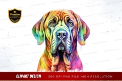 Colorful dog clipart png Product Image 1