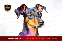 Playful dog portrait clipart png Product Image 1
