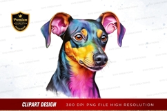 Colorful dog clipart png Product Image 1