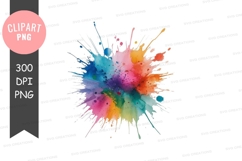 Colorful paint splatter Product Image 1