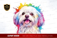 Happy dog with rainbow splash Product Image 1