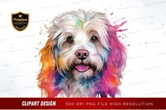 Colorful dog clipart png Product Image 1