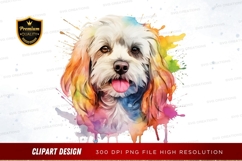 Happy dog with colorful hair Product Image 1