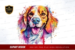 Vibrant dog clipart png Product Image 1