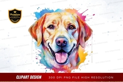 Happy labrador dog clipart png Product Image 1