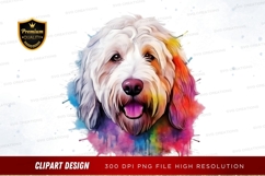Happy dog with rainbow splash Product Image 1