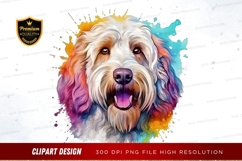 Colorful dog clipart png Product Image 1