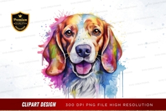 Colorful dog clipart png Product Image 1