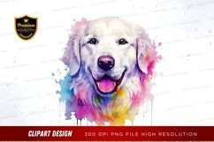Happy golden retriever clipart png Product Image 1