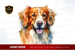Happy golden retriever clipart png Product Image 1