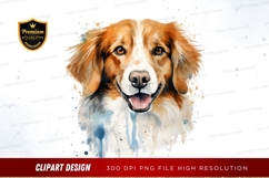 Happy golden retriever clipart png Product Image 1