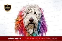 Colorful dog clipart png Product Image 1