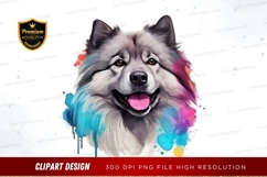 Happy dog with colorful background Product Image 1