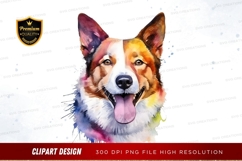 Happy corgi clipart png Product Image 1
