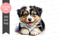 Happy puppy clipart png Product Image 1