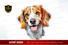 Happy beagle dog clipart png Product Image 1