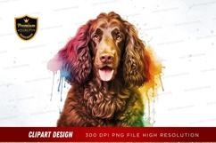Happy dog with colorful background Product Image 1